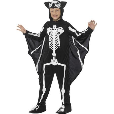 Vleermuis Kostuum | Vleermuis Vliegend Skelet | Jongen | Small | Halloween | Verkleedkleding